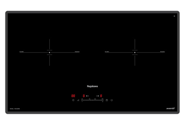 Bếp đôi điện từ Nagakawa UltraSlim NK2C29MB
