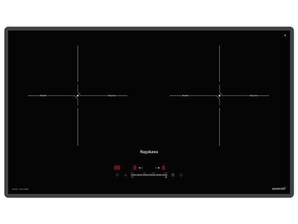 Bếp đôi điện từ Nagakawa UltraSlim NK2C26MB