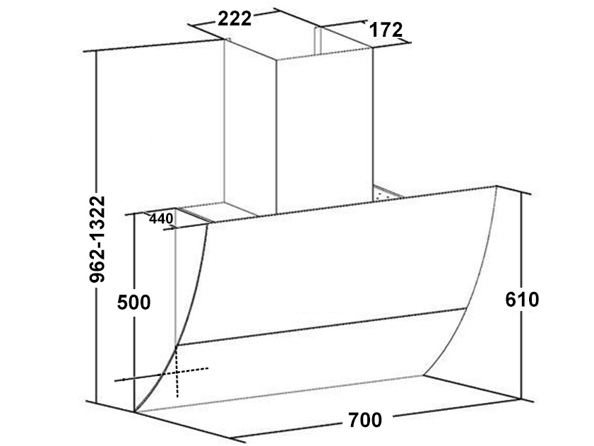 Máy hút mùi Dann DS700 Luxury