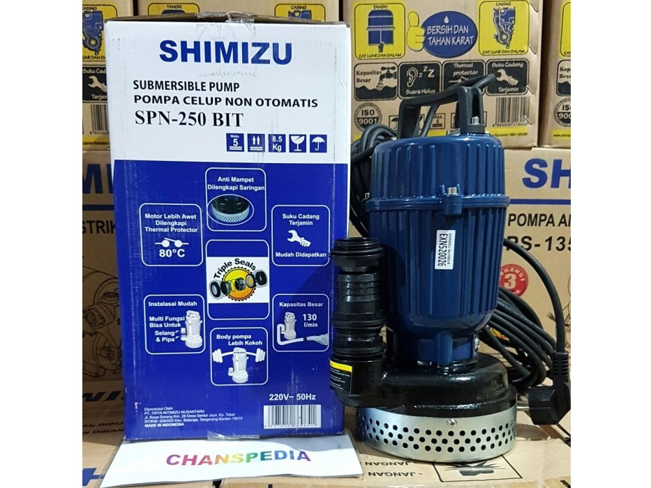 Máy bơm chìm nước thải Shimizu SPN-250 BIT