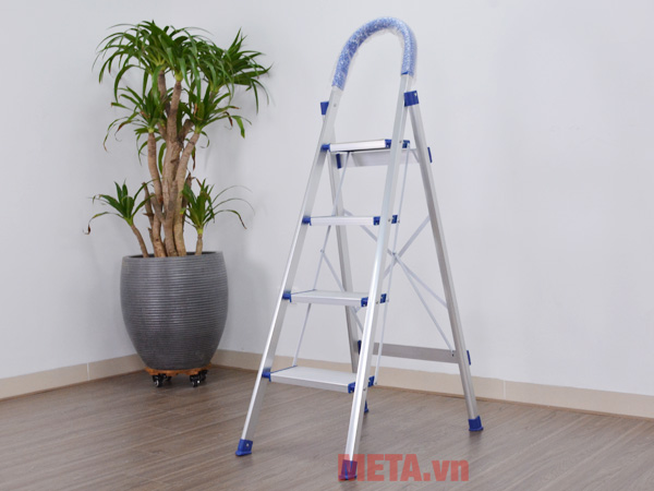 Thang nhôm ghế tay vịn Nikita 4 bậc DL04 (NKT-D304)