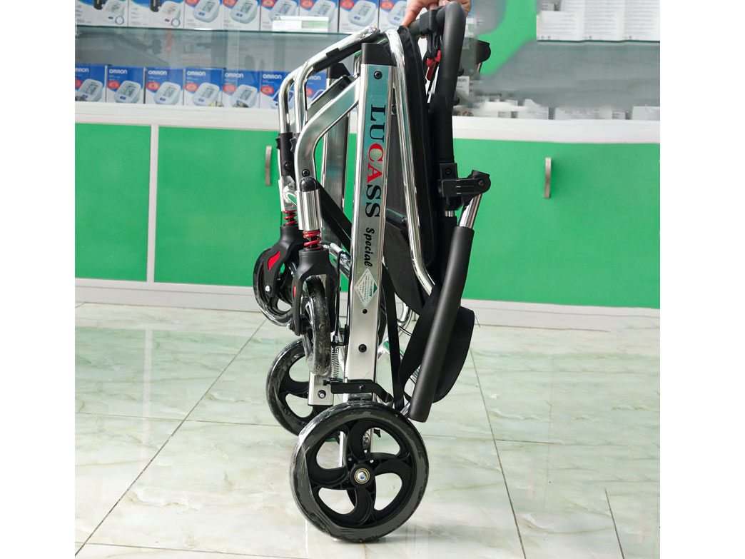 Xe lăn du lịch xách tay Lucass X-963/X-69 siêu nhỏ gọn
