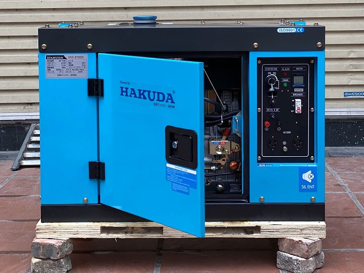 Máy phát điện chạy dầu 7KW Hakuda HKD8700X