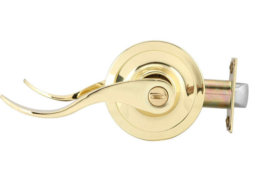 Bộ khóa tay nắm cửa toilet Hafele 489.10.199 màu đồng bóng