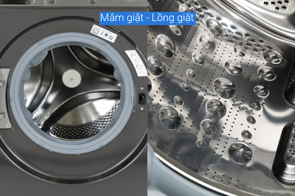 Máy giặt lồng ngang AI LG Inverter 12kg FV1412S3BA