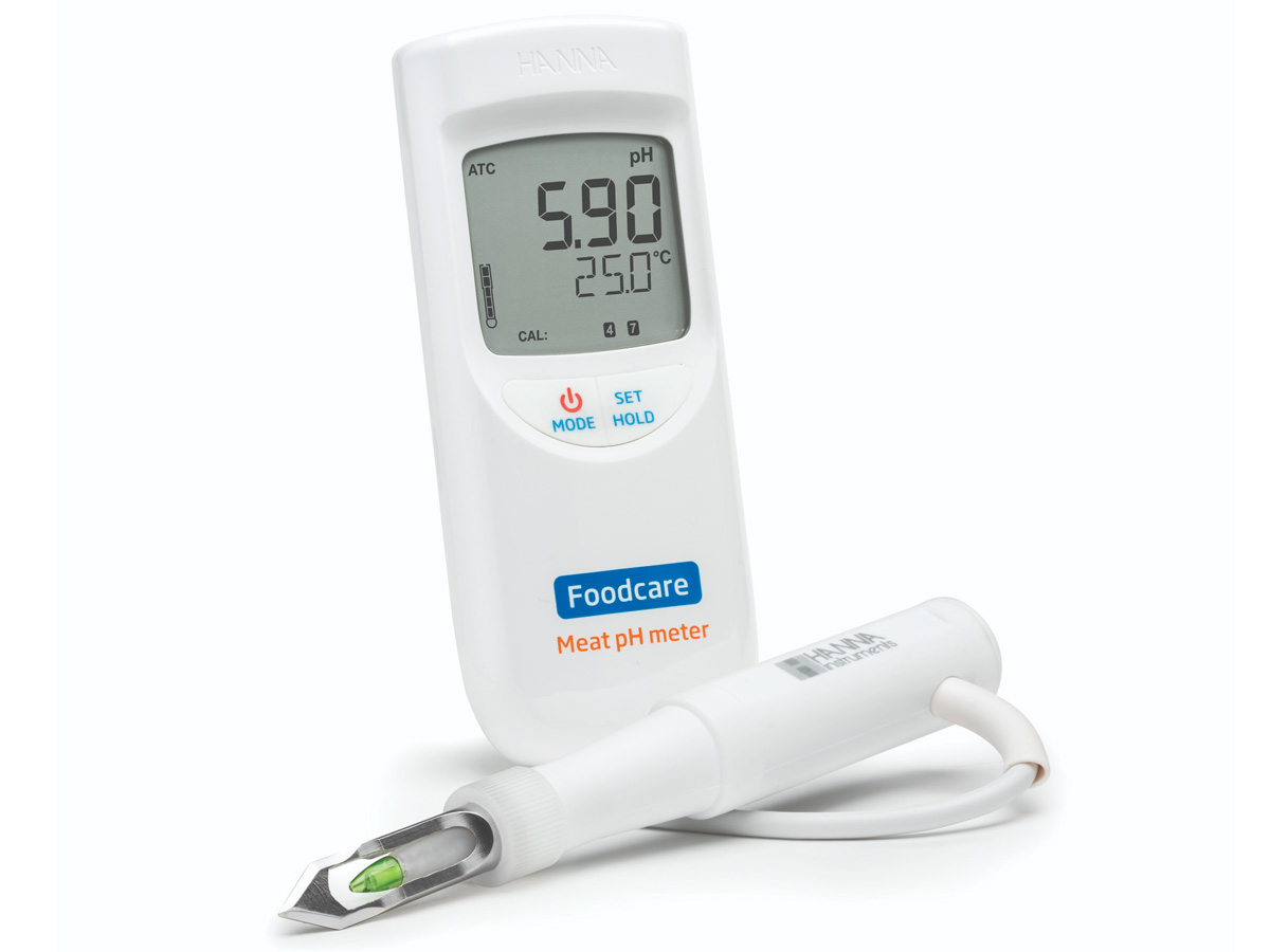 Máy đo pH, nhiệt độ trong thịt Hanna HI99163