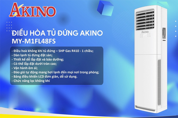 Điều hòa tủ đứng 1 chiều Akino Mono 5HP MY-M1FL48FS (48.000 BTU)