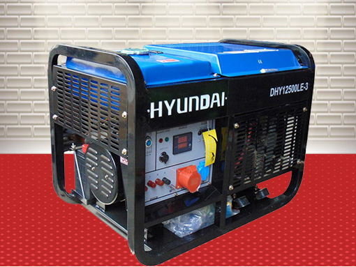 Máy phát điện 12 KVA 3 pha Hyundai DHY12500LE-3