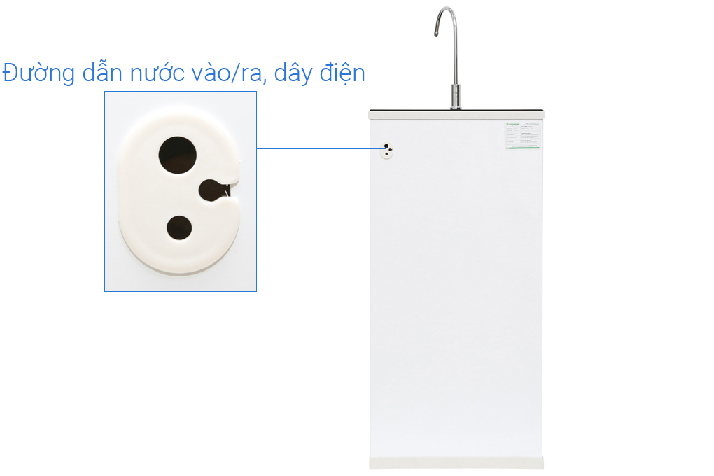 Máy lọc nước Hydrogen Kangaroo RO 9 lõi có vỏ tủ VTU KG100HA