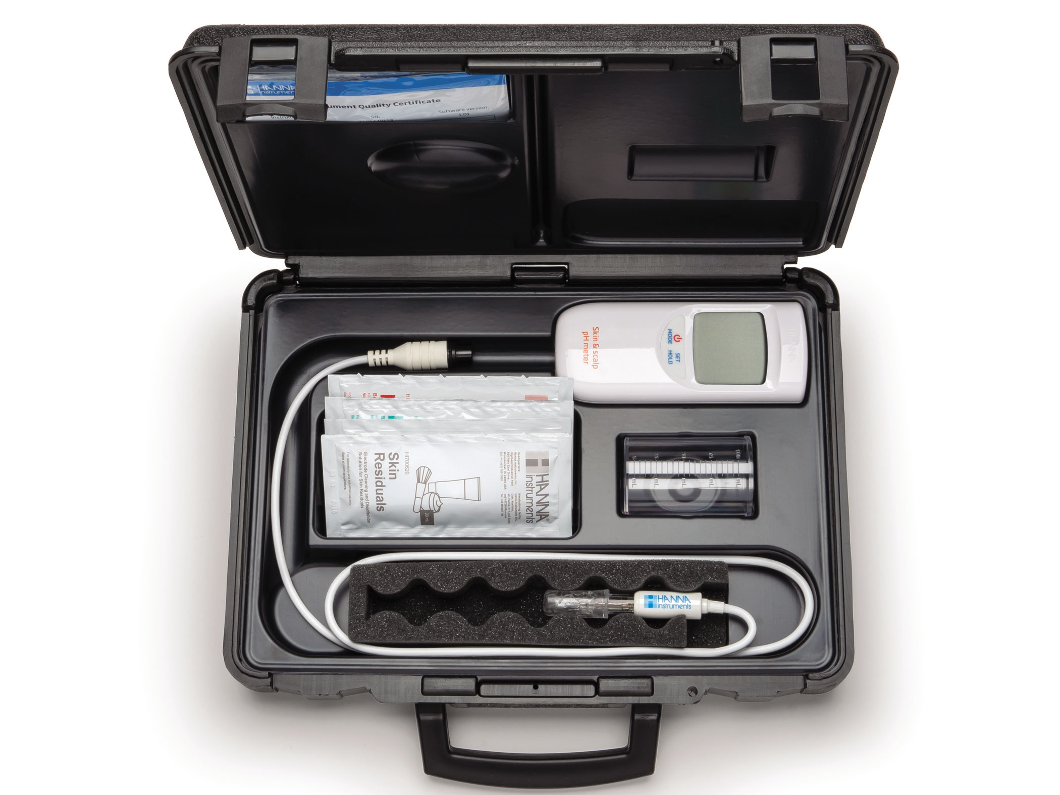 Máy đo pH, nhiệt độ trên bề mặt da người và da đầu Hanna HI99181