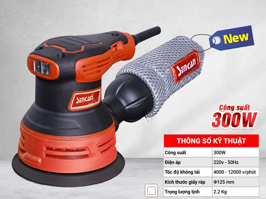 Máy chà nhám rung quỹ đạo Sencan 501205