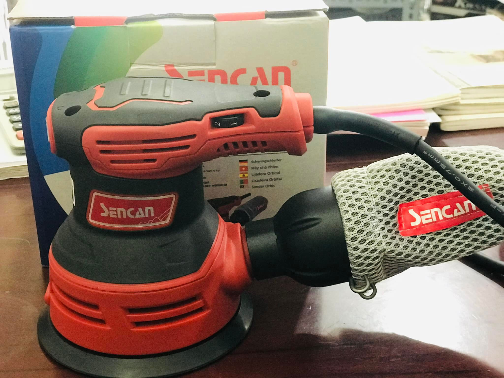 Máy chà nhám rung quỹ đạo Sencan 501205