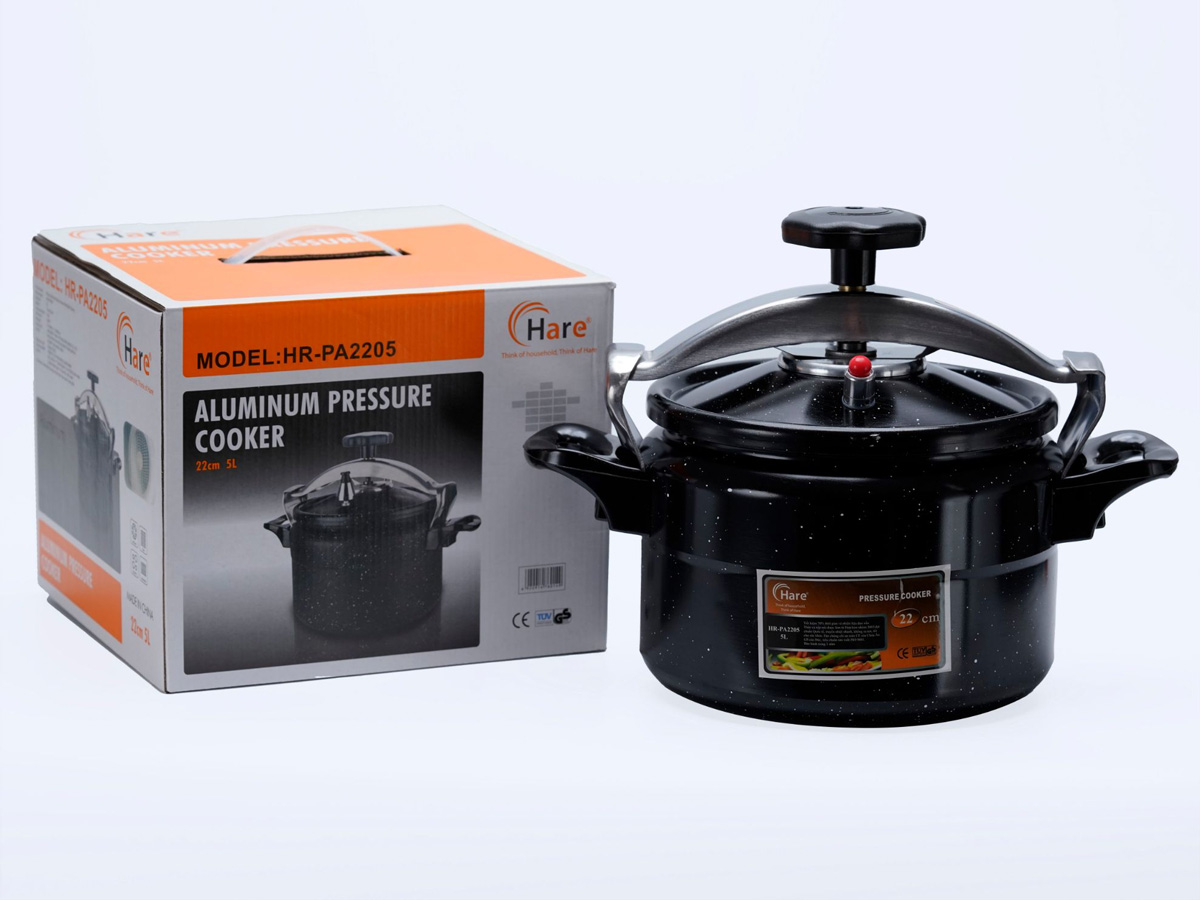 Nồi áp suất nhôm đáy từ Hera HR-PA2205 (22cm, 5 lít)