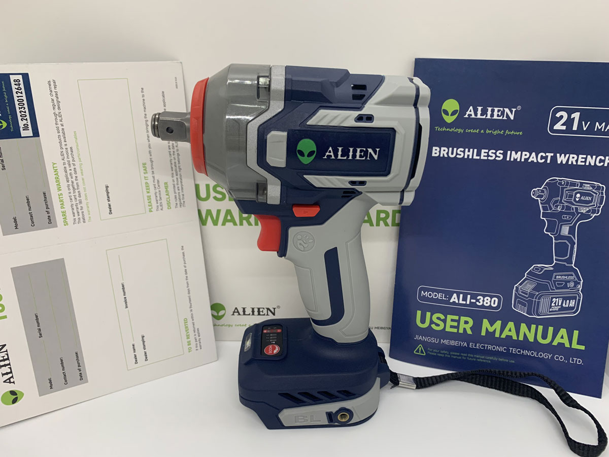 Thân máy siết bu lông pin 21V Alien ALI-550 (Chưa kèm pin, sạc)