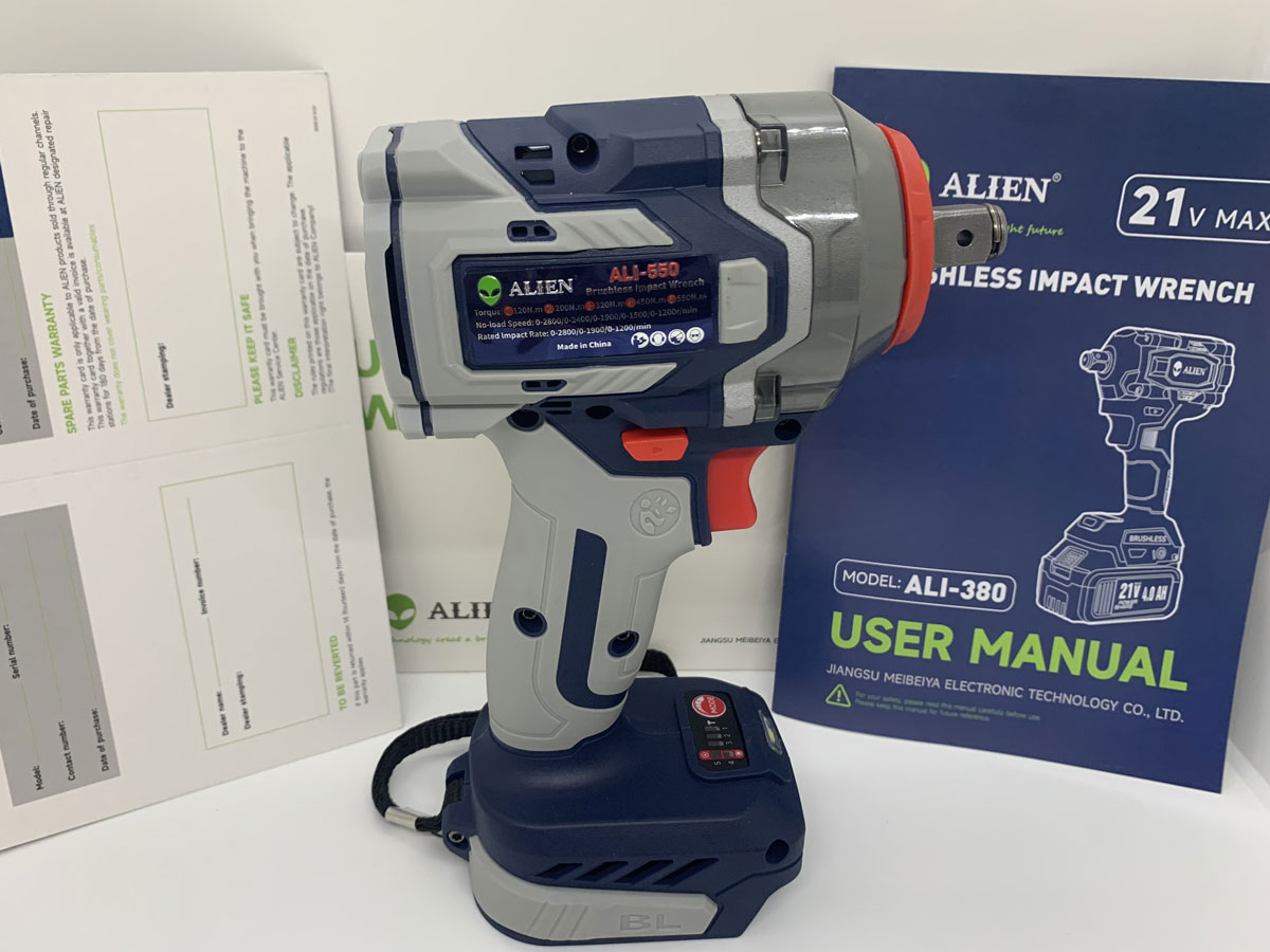 Thân máy siết bu lông pin 21V Alien ALI-550 (Chưa kèm pin, sạc)