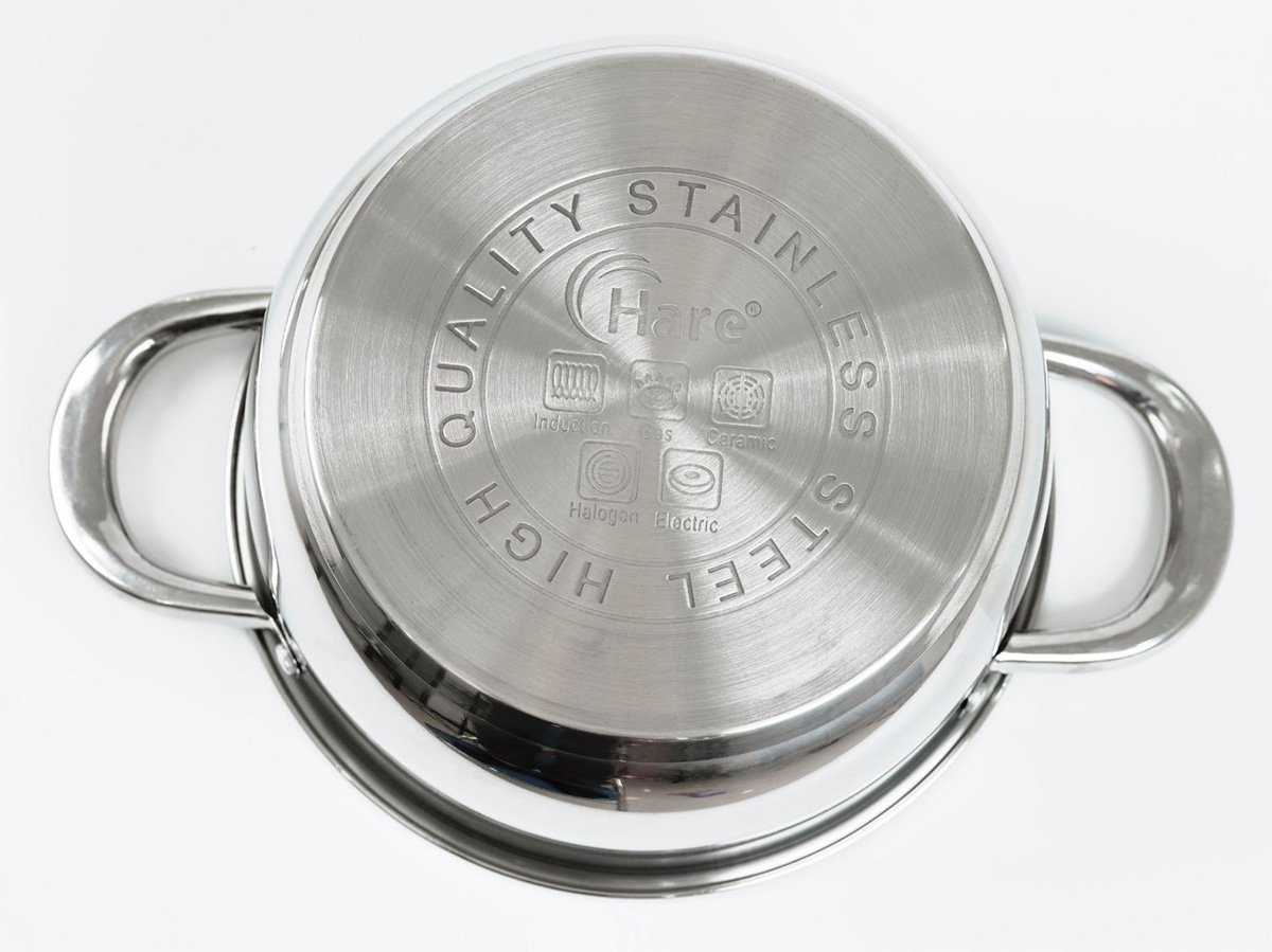 Bộ nồi inox Hare HR-S301 (16cm, 20cm, 24cm)