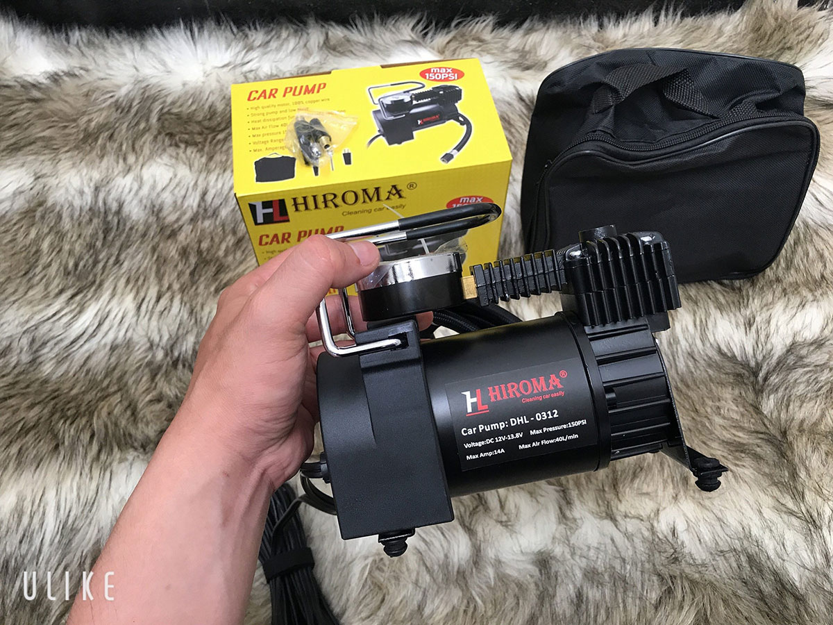 Máy bơm lốp bánh xe ô tô Hiroma DHL-0312