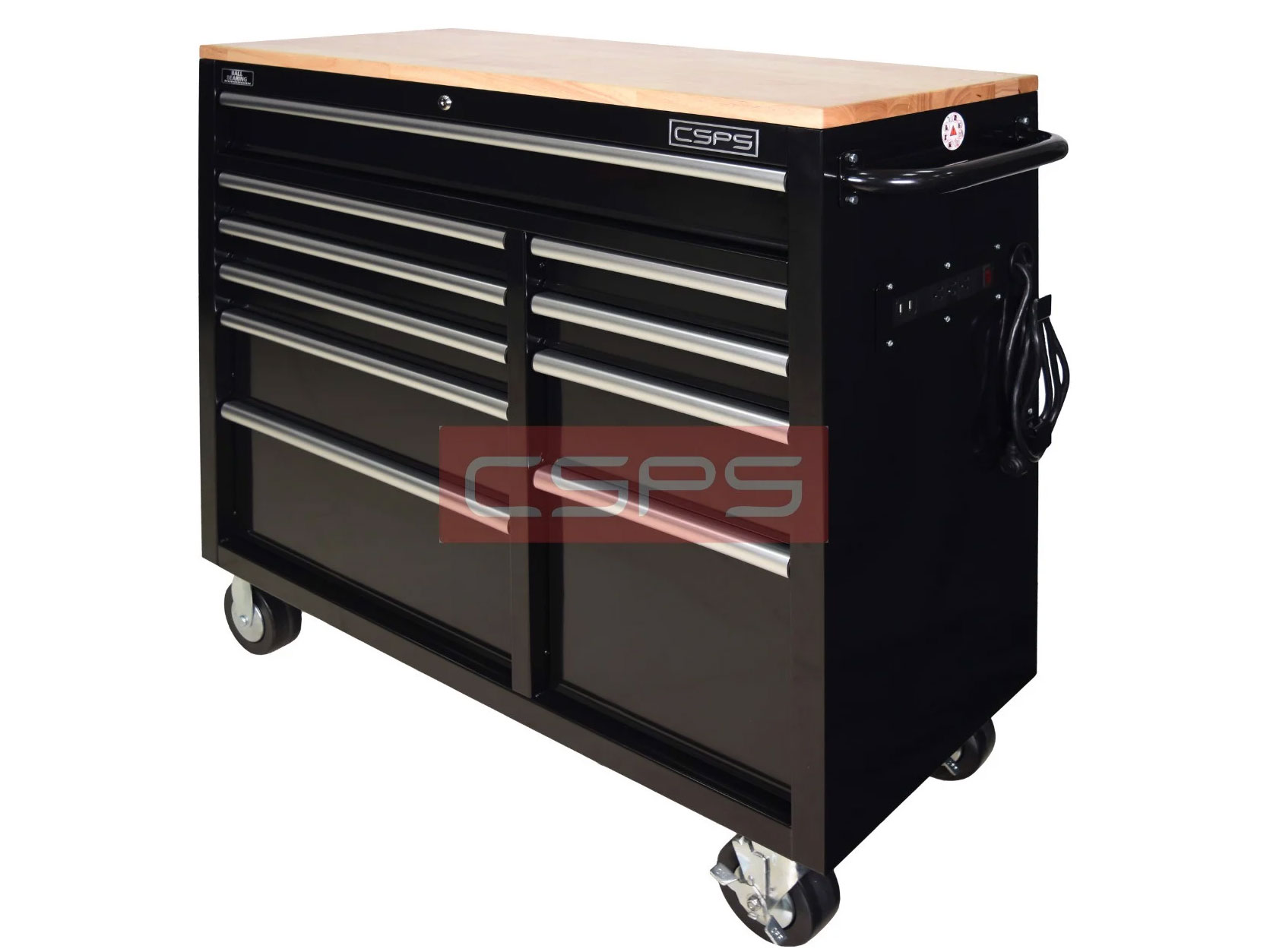 Tủ dụng cụ CSPS 104cm - 10 hộc kéo có mặt ván (VNTC10410B13M)