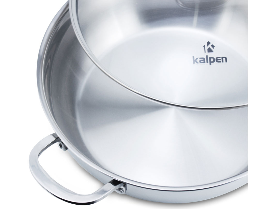 Chảo xào lẩu inox Kalpen KP 8528 - 28cm