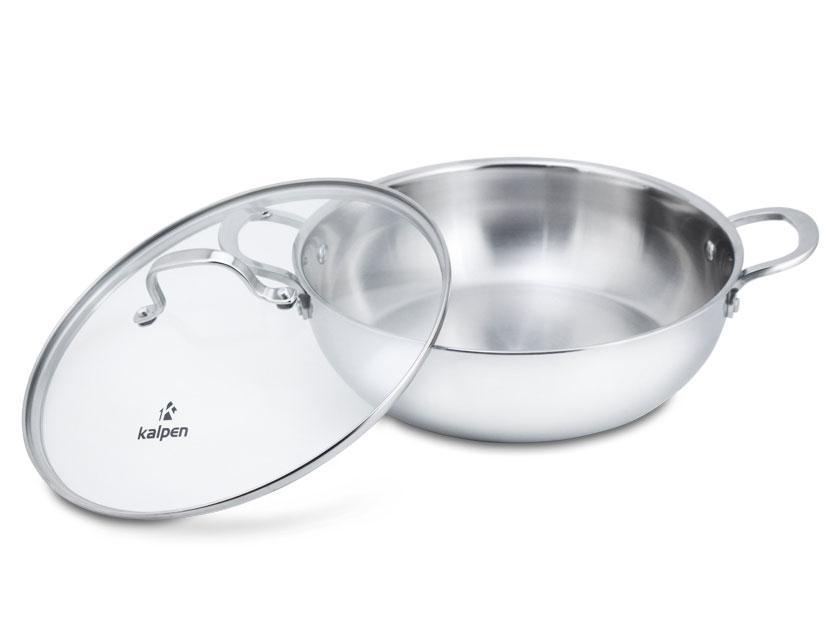 Chảo xào lẩu inox Kalpen KP 8528 - 28cm