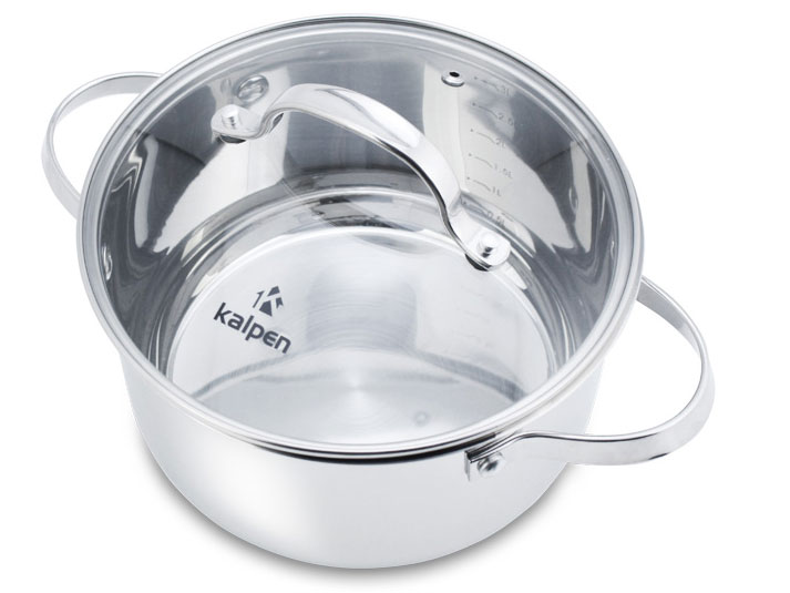 Nồi inox 304 cao cấp 5 đáy Kalpen Lermat L18