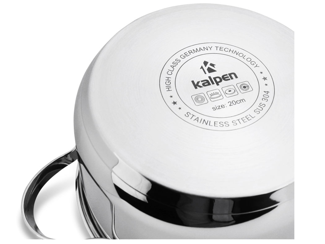 Nồi Inox 304 cao cấp 5 đáy Kalpen Lermat L20