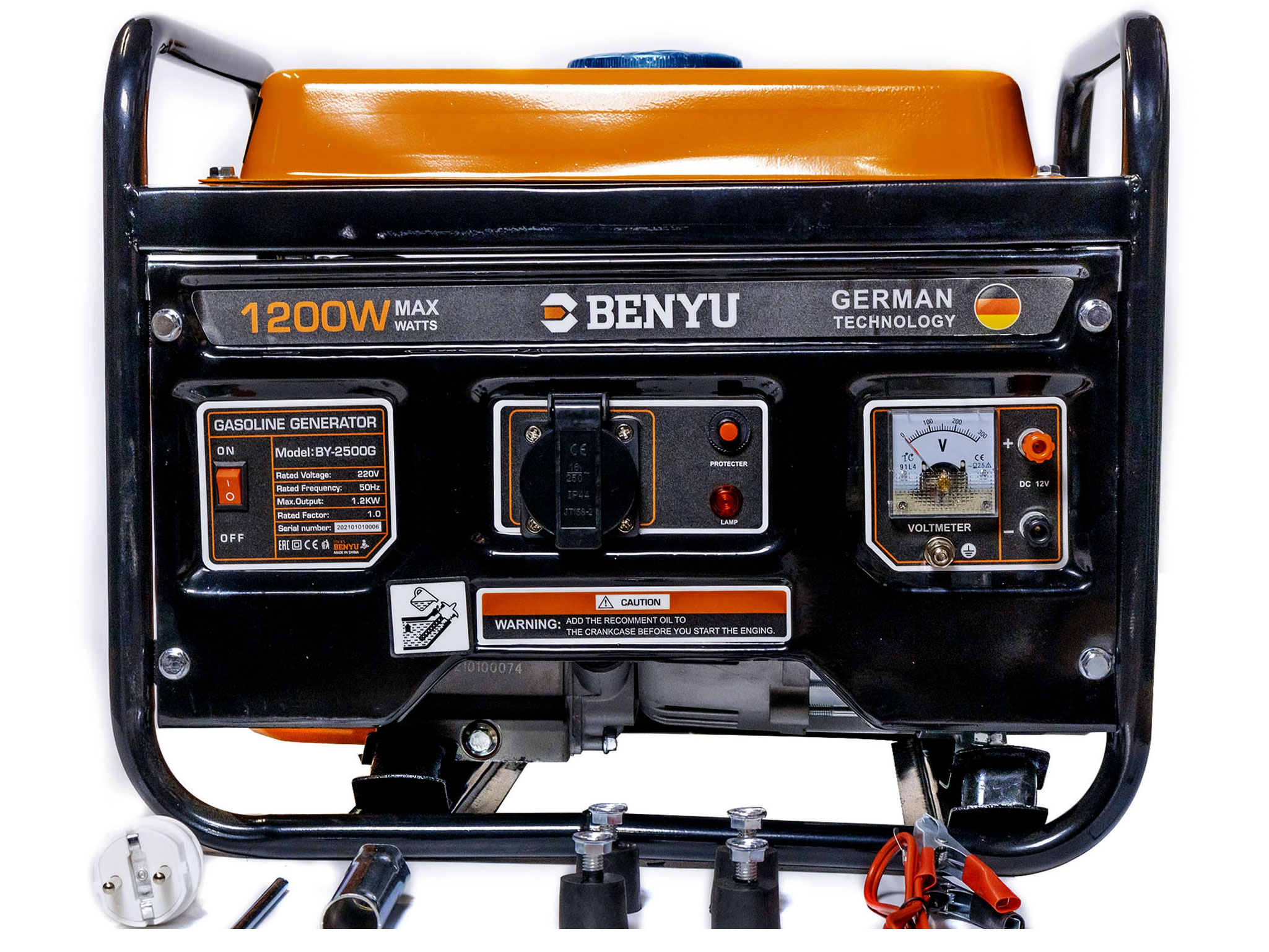 Máy phát điện chạy xăng Benyu BY2500G (1KW - 1.2KW)
