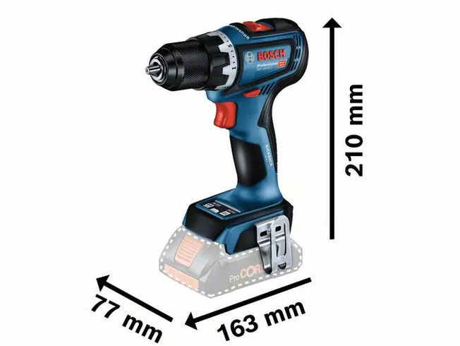 Máy khoan pin GSR 18V-90C Solo (06019K60L0) chưa pin, sạc