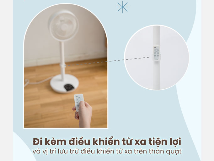 Quạt đối lưu không khí Iris Ohyama LFD-22T