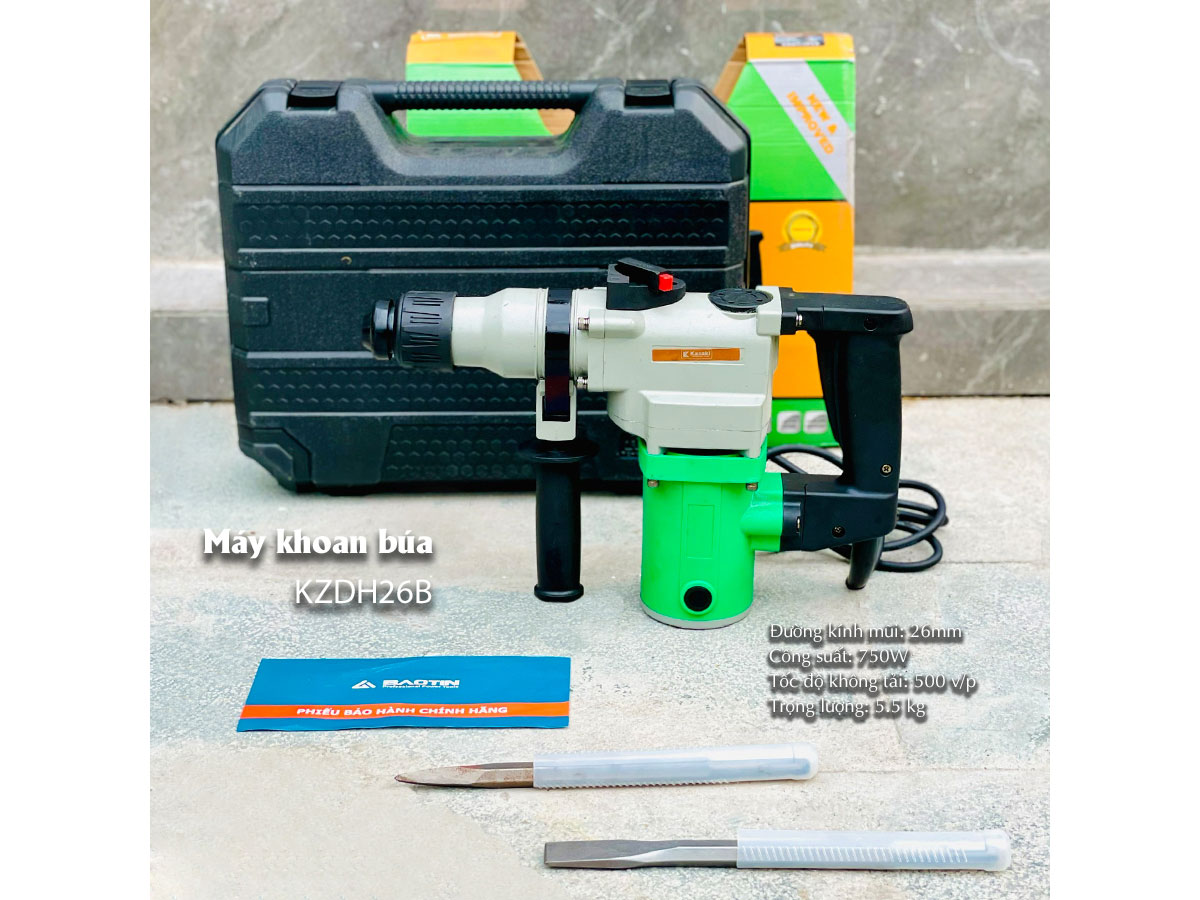 Máy khoan búa Kazaki KZDH26B