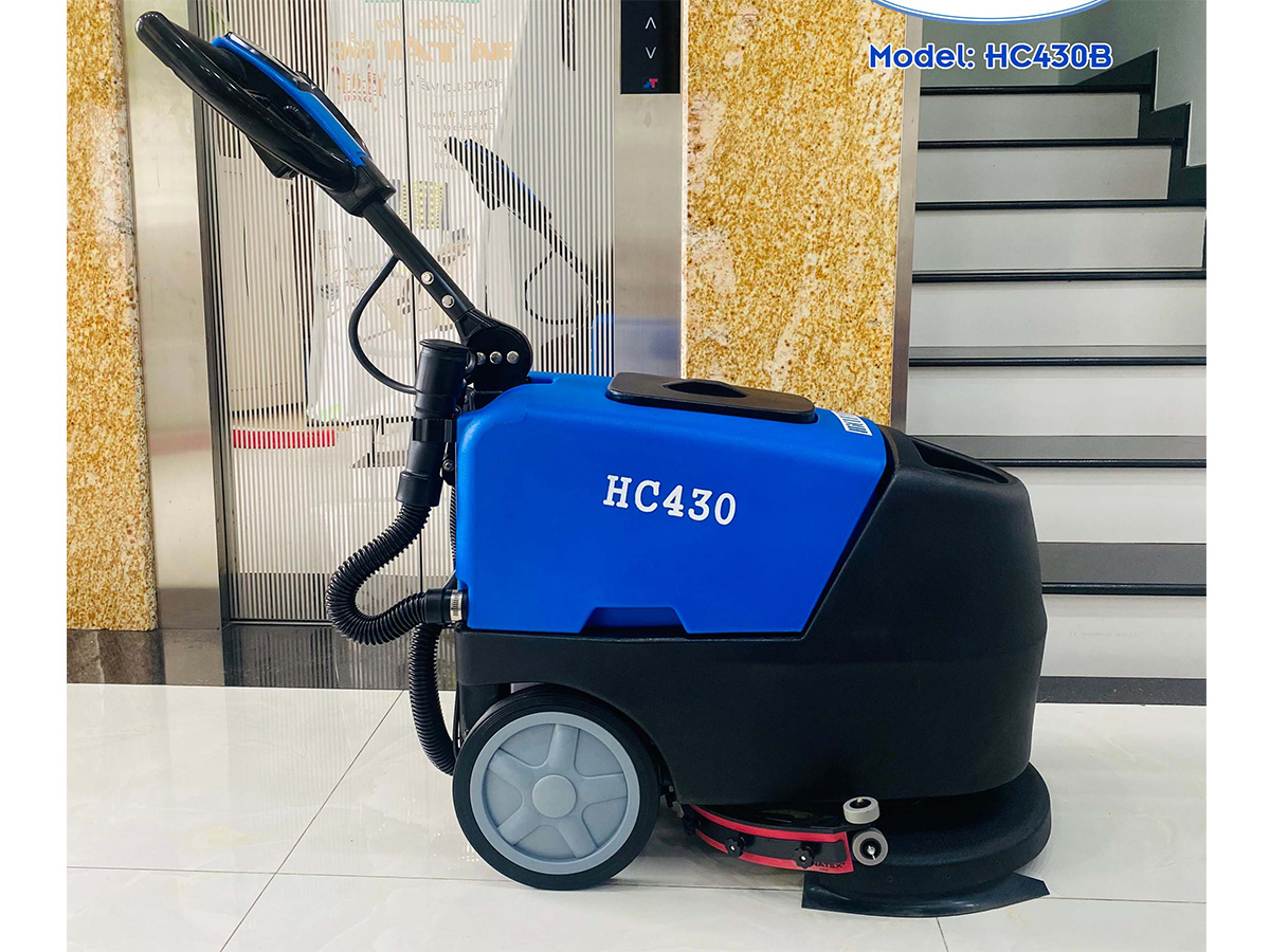 Máy chà sàn nhà xưởng HiClean HC430B (dùng bình ắc quy)