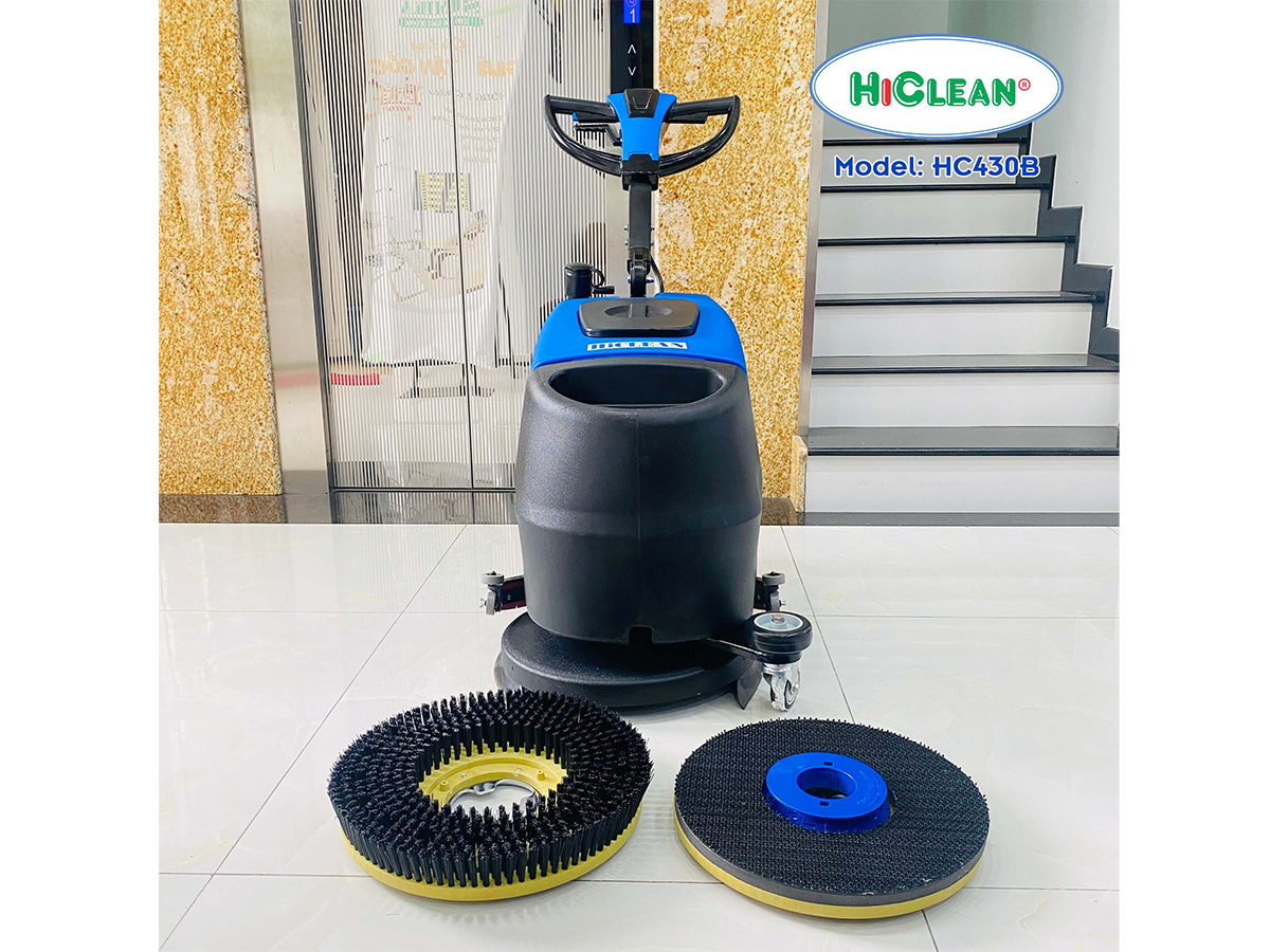 Máy chà sàn nhà xưởng HiClean HC430B (dùng bình ắc quy)