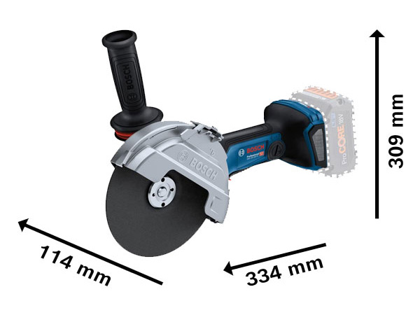 Máy mài góc Bosch GWS 18V-180 PC solo (chưa pin, sạc) 06019H6E01