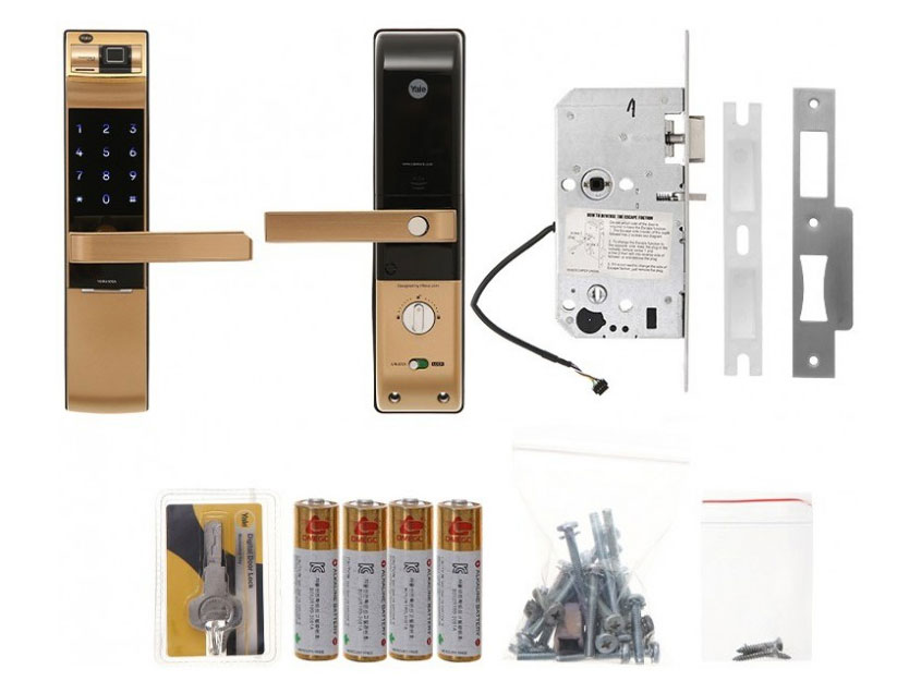 Khóa điện tử vân tay thông minh Yale YDM4109A Gold