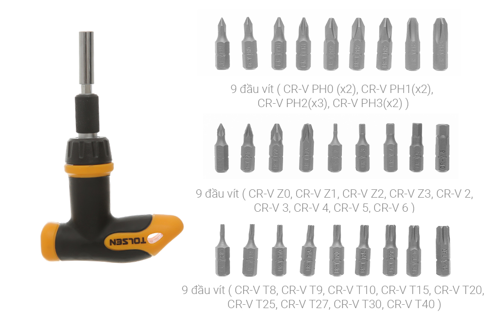 Bộ dụng cụ đa năng 41 món Tolsen 20036