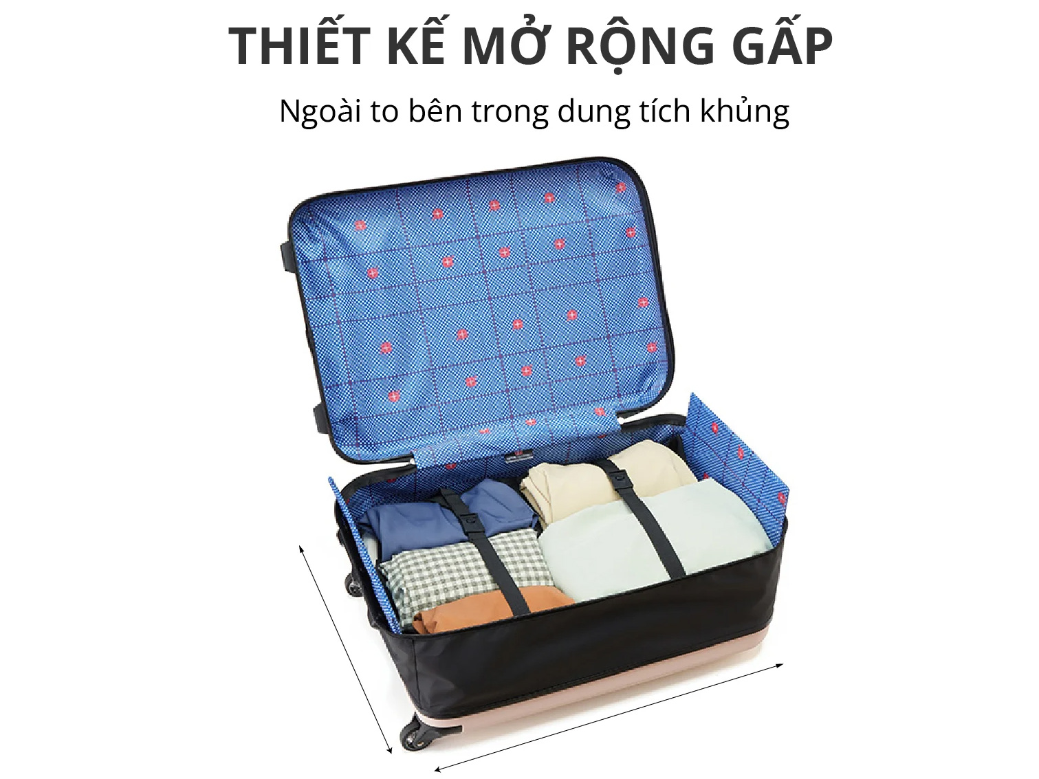 Vali du lịch xếp gọn Kachi MK356 (24 inch)