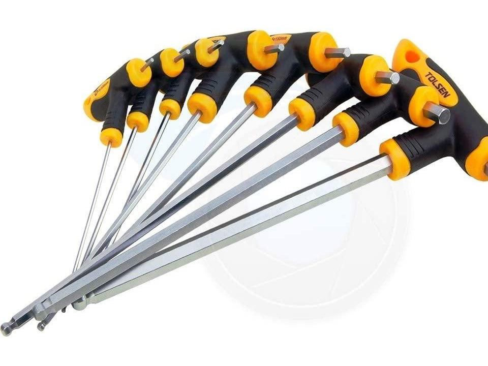 Bộ lục giác chữ T 8 cây Tolsen 20062 (bộ bi)