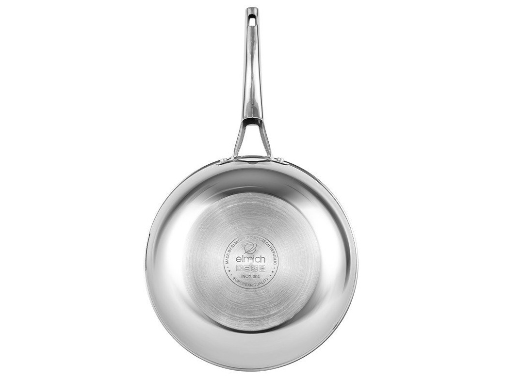 Chảo nguyên khối sâu lòng inox 304 Elmich Trimax EL-3846LOL - 28cm