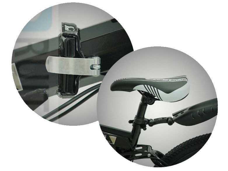 Xe đạp thể thao gấp gọn Ruiton màu đen