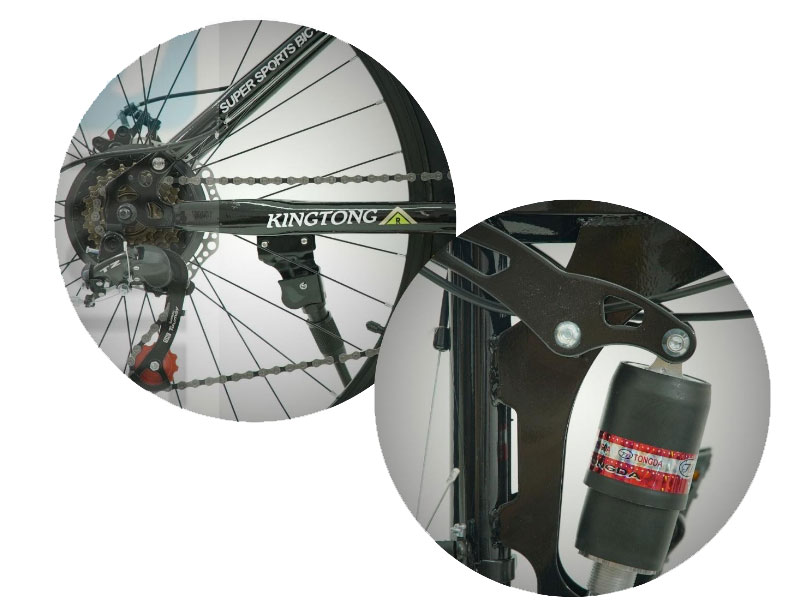 Xe đạp thể thao gấp gọn Ruiton màu đen