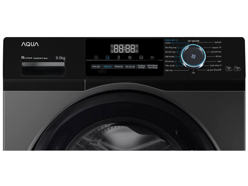 Máy giặt Aqua Inverter 9kg AQD-A902J.BK lồng ngang