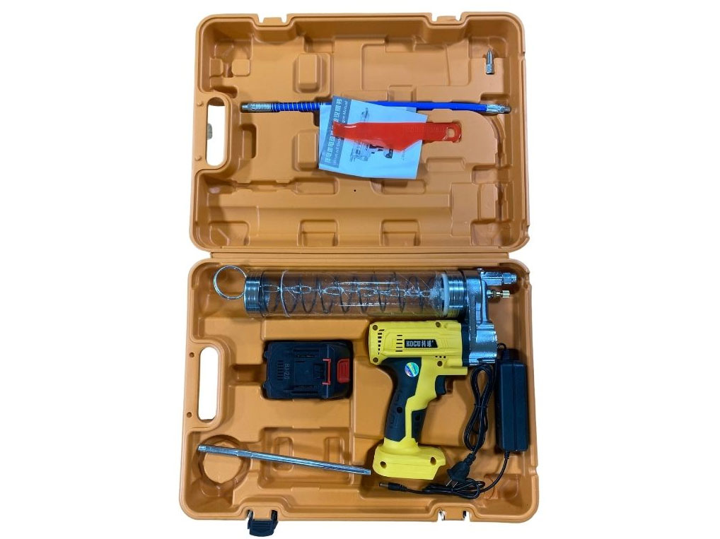 Súng bơm mỡ cầm tay dùng pin 21V Kocu GZ-D614 (600cc, 2.200Ah)