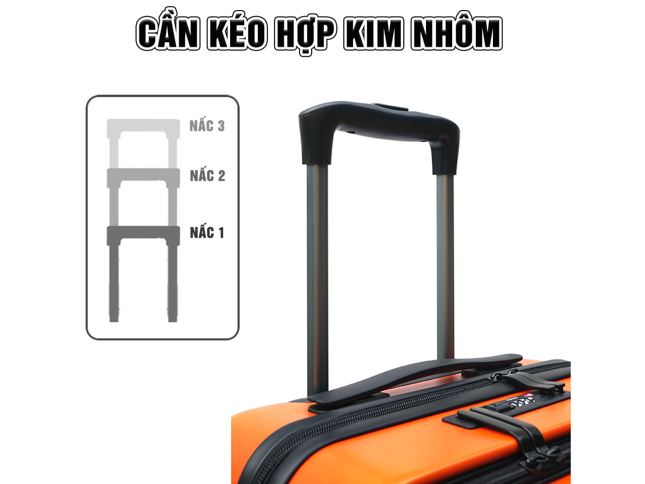 Vali nhựa kéo TRIP Lux99 size 20 inch