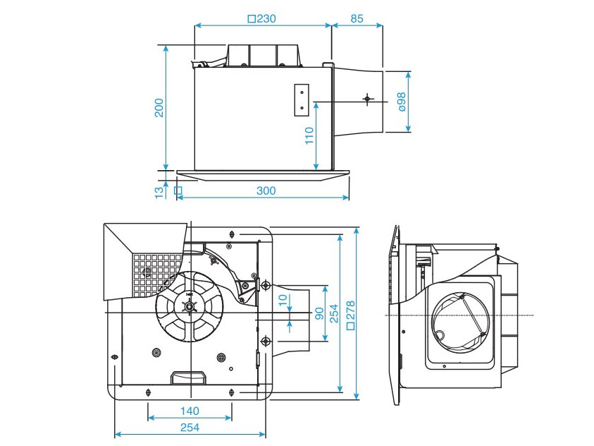 Quạt hút âm trần Panasonic FV-24CU9