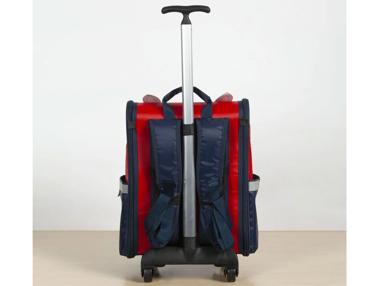 Cặp học sinh Tomi B23 có cần kéo (Xanh navy)