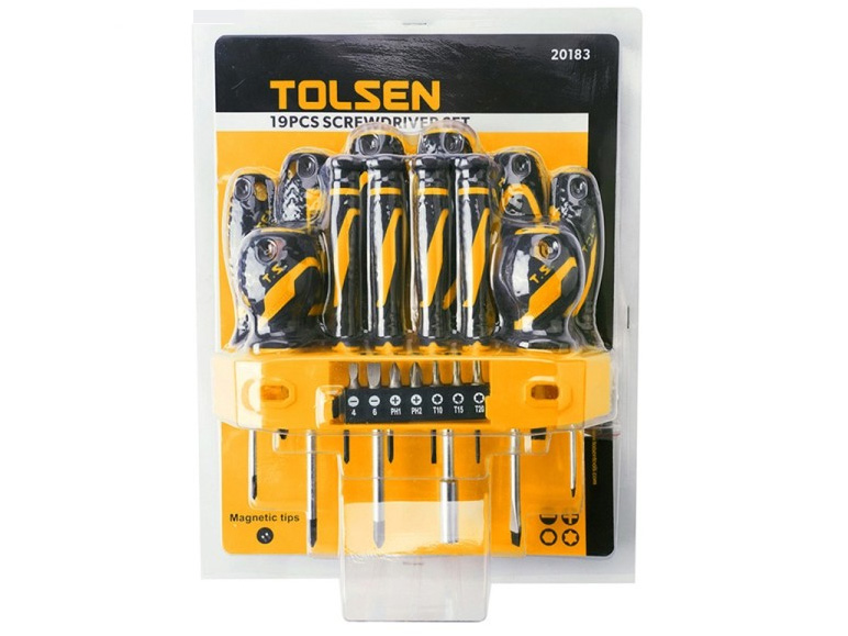 Bộ tô vít 19 món Tolsen 20183