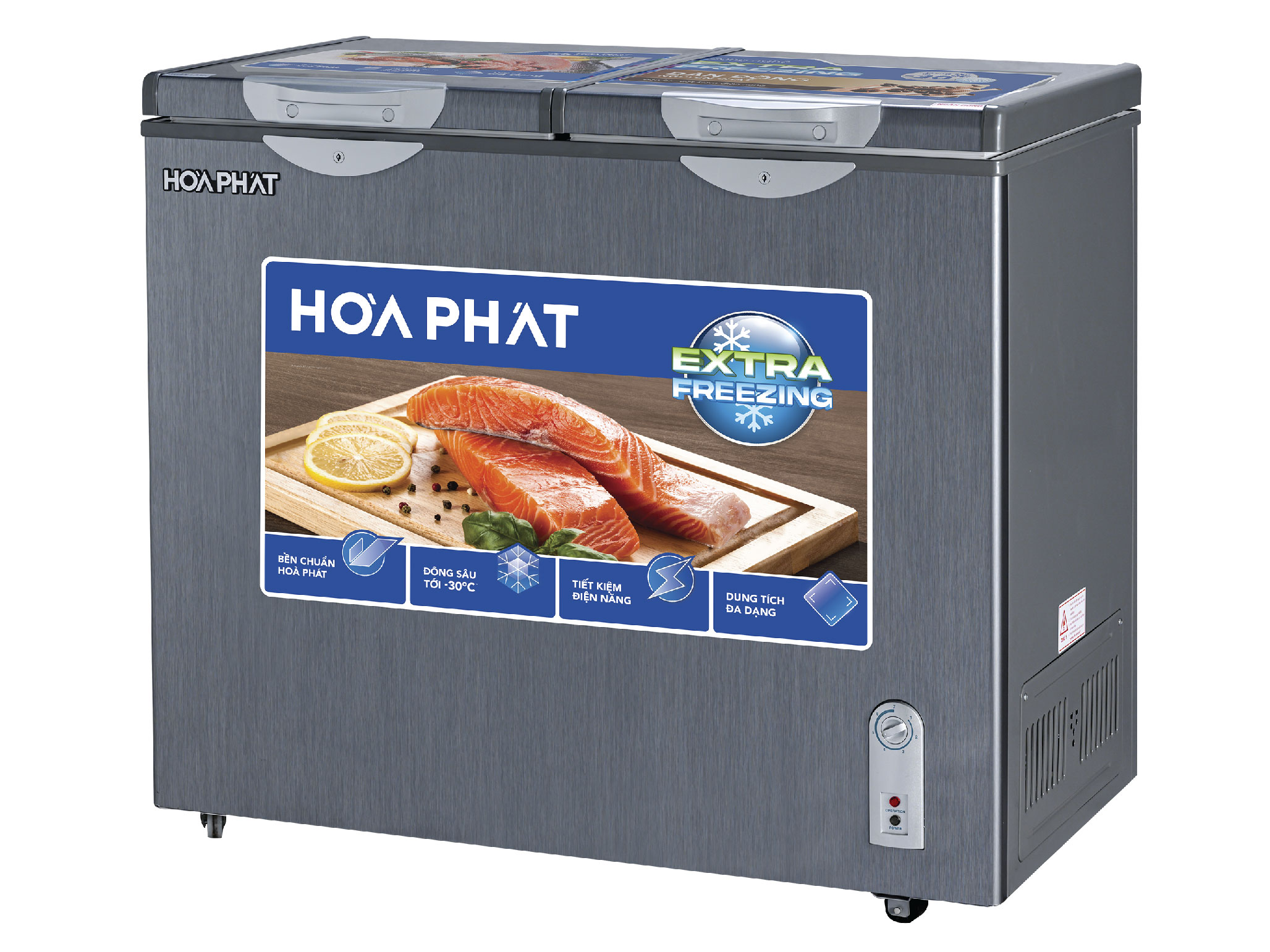Tủ đông Hòa Phát 2 ngăn 2 cánh HPF BD6205G