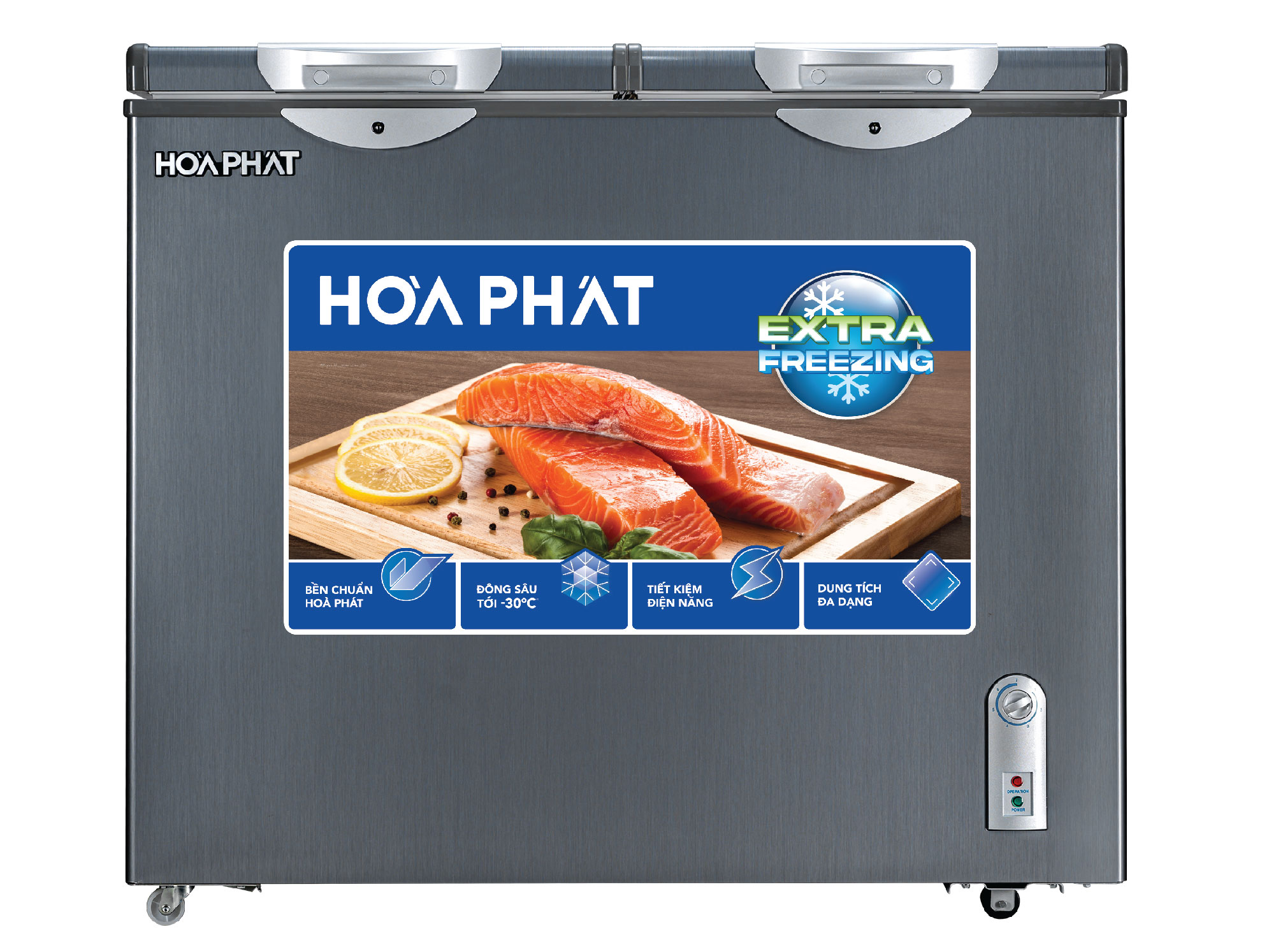 Tủ đông Hòa Phát 2 ngăn 2 cánh HPF BD6205G