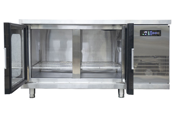 Tủ bàn lạnh cánh kính Fushima 1,5m quạt gió FSMDL-BLCKQ 1.5