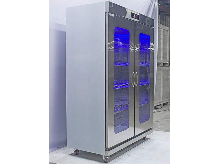 Tủ sấy bát cánh kính 1200L 2 lớp quạt gió FSMDLTSBQG-2CK2L